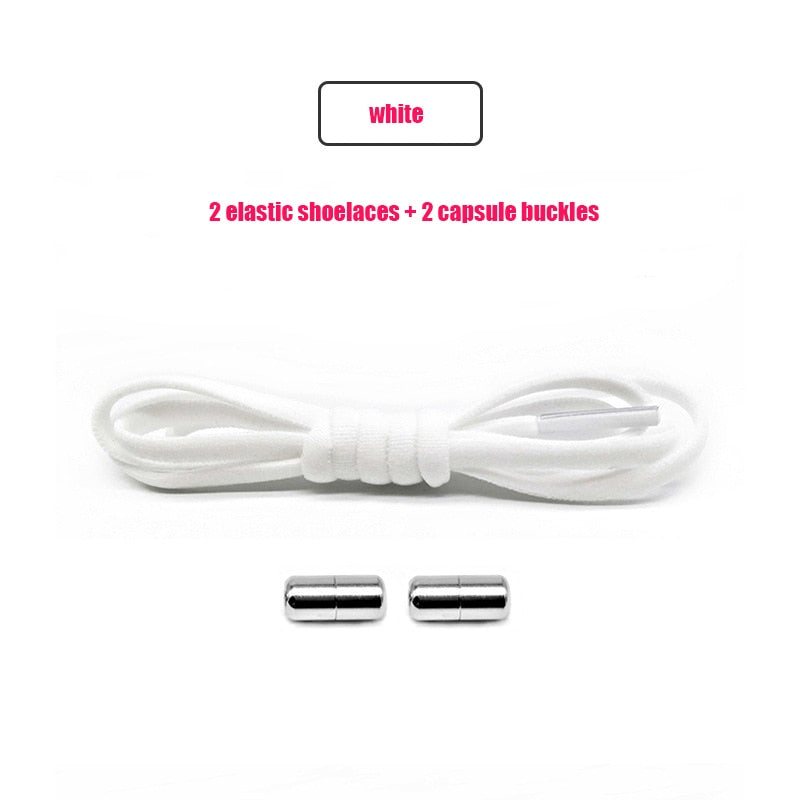 Elastic No Tie Shoelaces - Clip Together