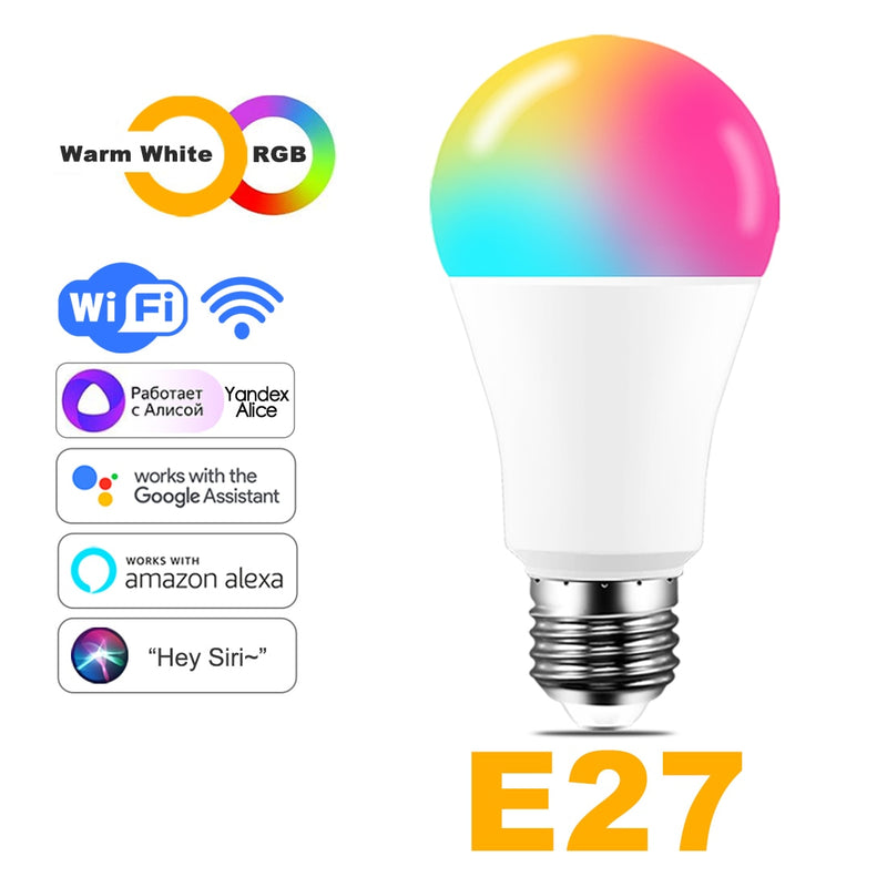 WiFi Smart Light Bulb - RBG/Warm/Cool