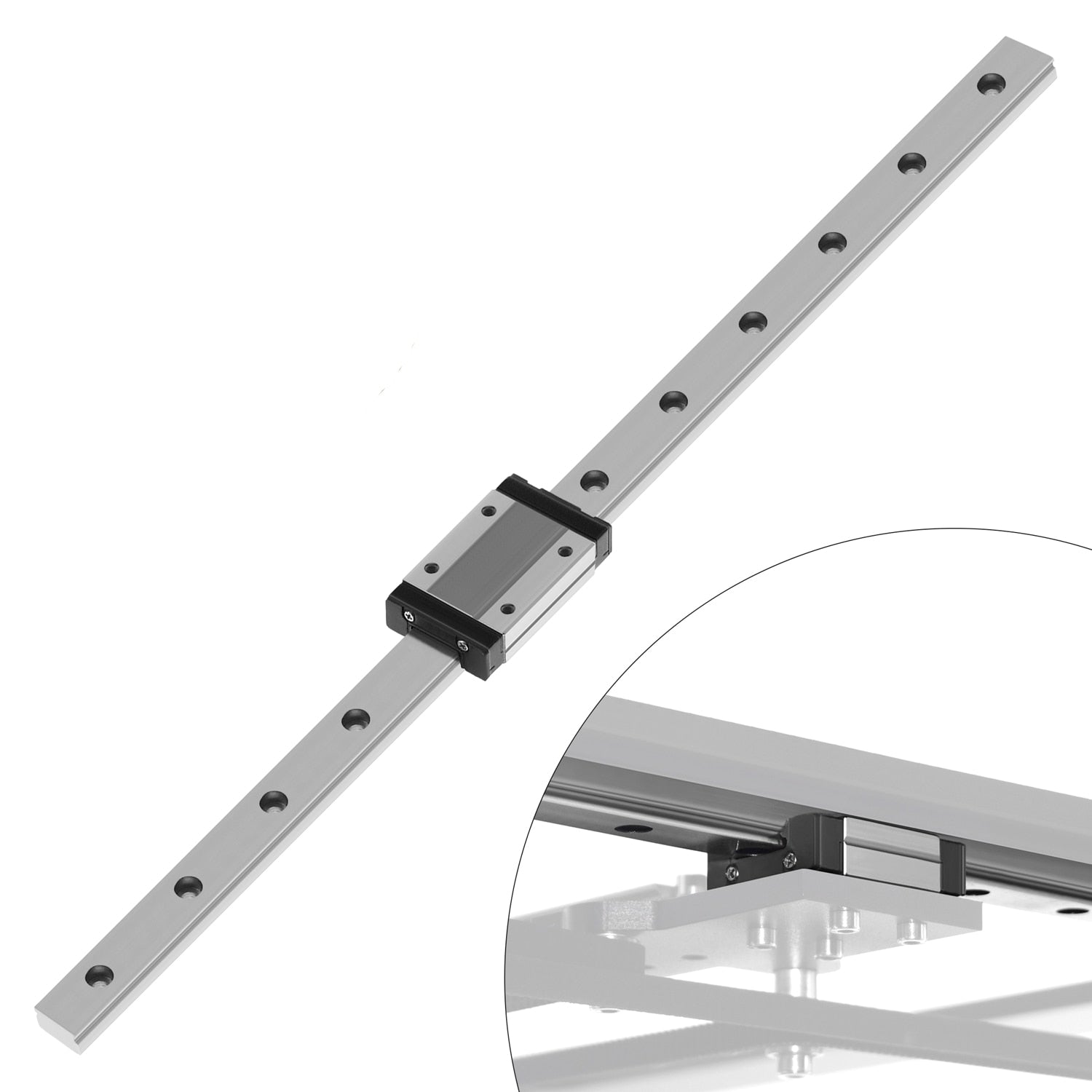 MGN9/MGN12 Miniature Linear Guide Rail - Various Length Options with Carriage