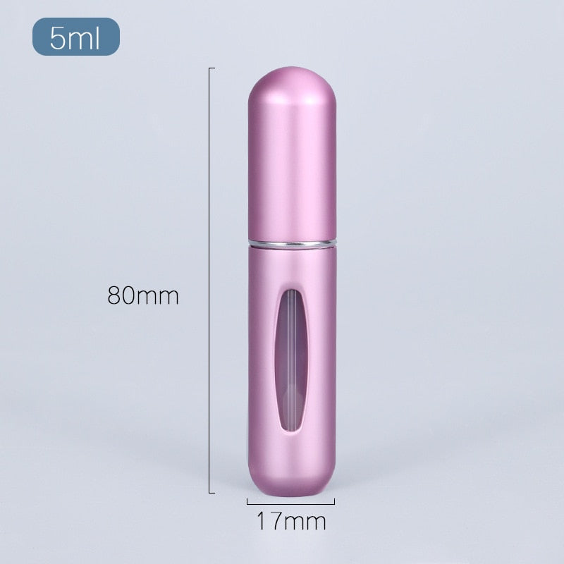 Portable 5ml Perfume Atomizer - Travel-Friendly Refillable Container