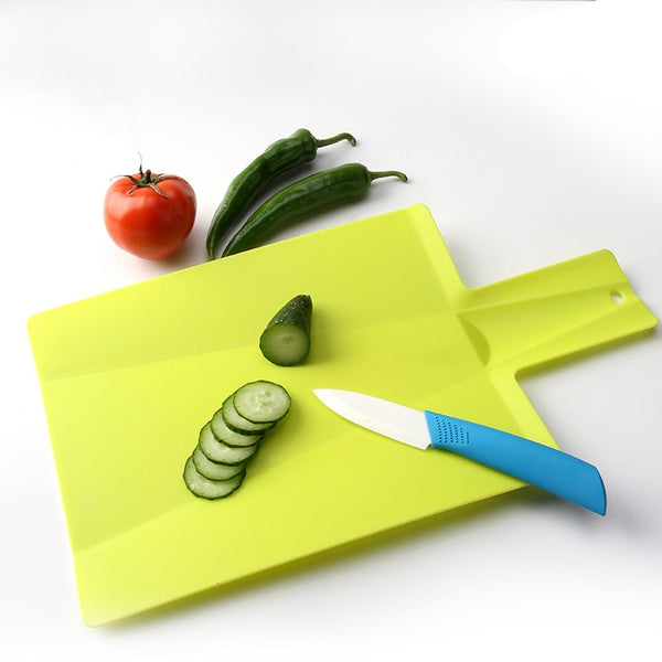 Kitchen Folding Chopping Board - Folded Shovel Shape, 2 Folding Lines