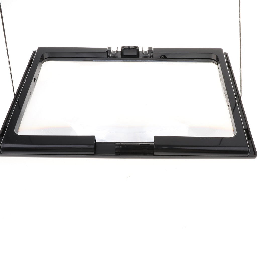 Full Page Reading Magnifier with 4 LED Lights - 3X Magnification