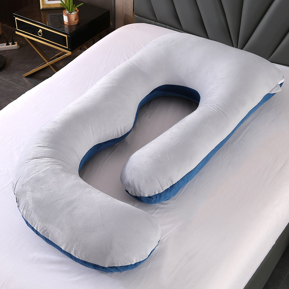 U-Shaped Pregnancy Pillow - Multi-Function Lumbar Support for Pregnant Women