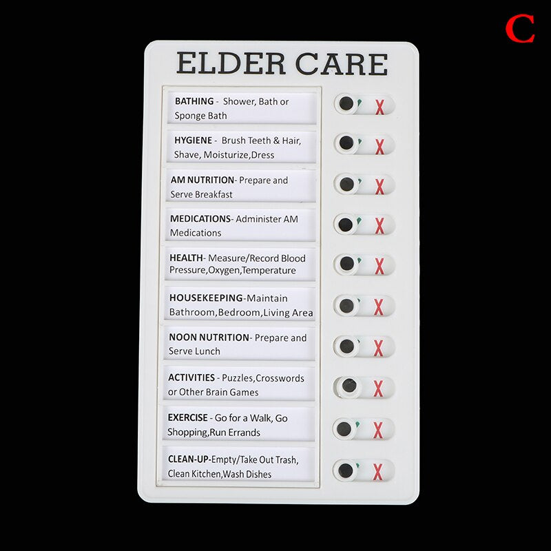 Mini Plastic Board Chore Tracker Chart