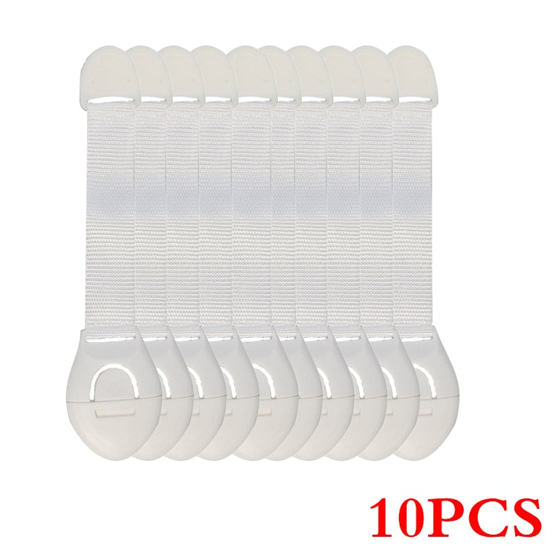 Drawer & Cupboard Safety Locks - Pack of 10