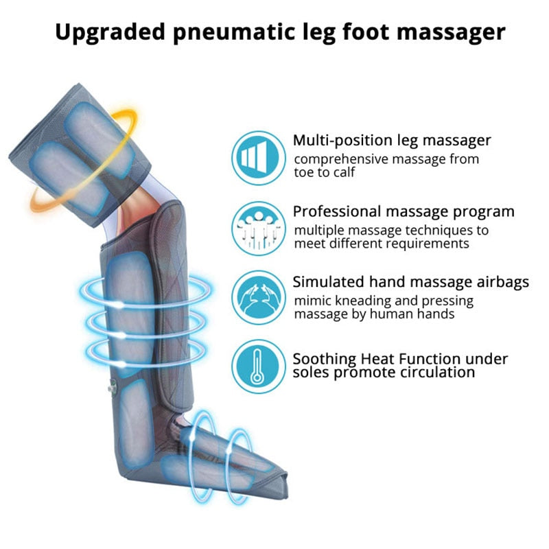 Leg Compression Machine - 6 Modes & 3 Intensities