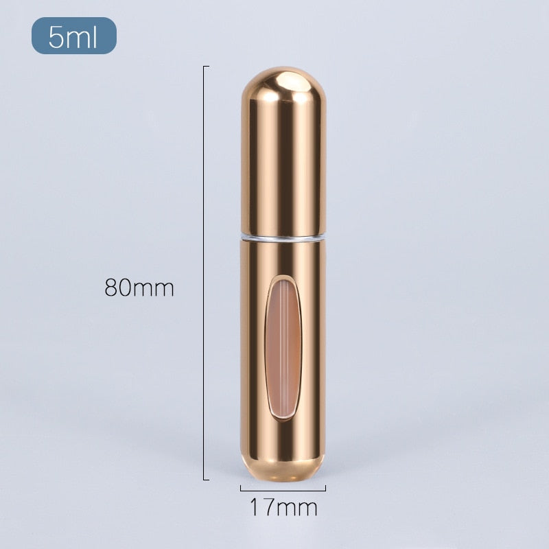 Portable 5ml Perfume Atomizer - Travel-Friendly Refillable Container