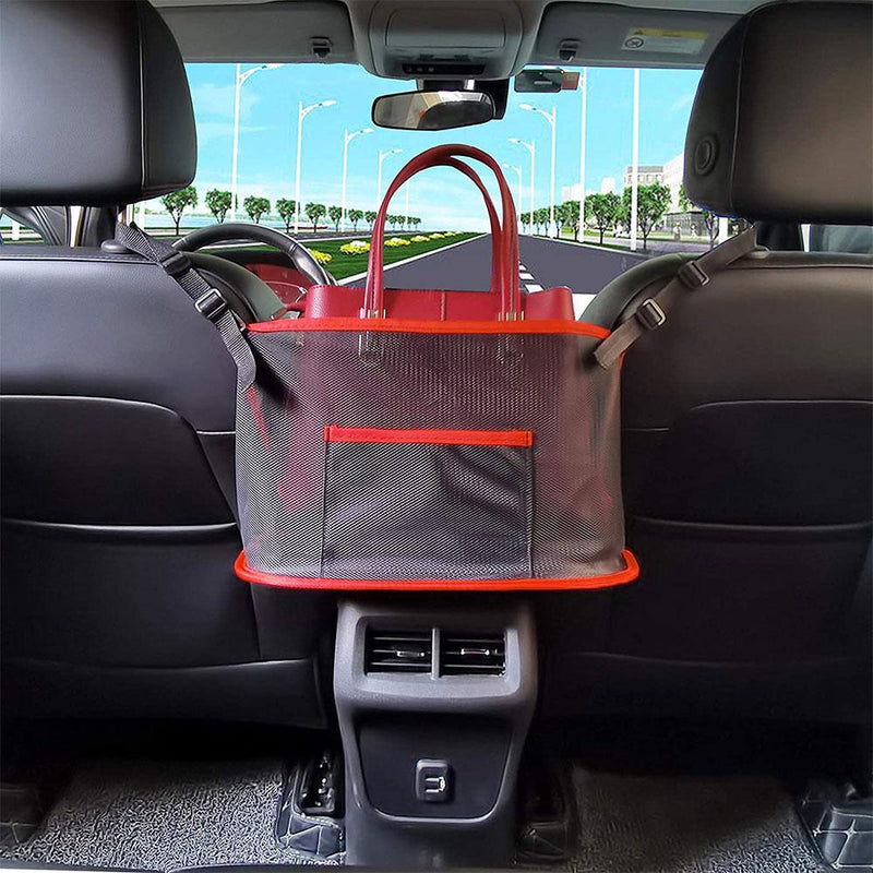 Large Capacity Car Seat Storage Net - Car Organiser & Pet Barrier