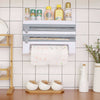 4-in-1 Kitchen Organizer - Paper Towel, Cling Film, Sauce Bottle, and Tin Foil Holder