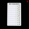 Mini Plastic Board Chore Tracker Chart