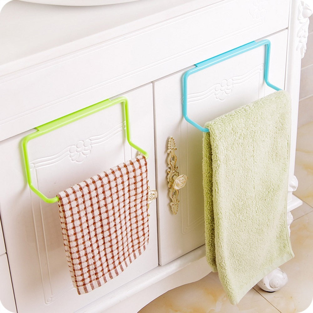 Hanging Towel Rack Organizer - Kitchen and Bathroom Accessories