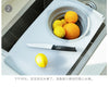 Innovative 3-in-1 Chopping Board with Folding Drain Basket - Multi-Functional Kitchen Tool
