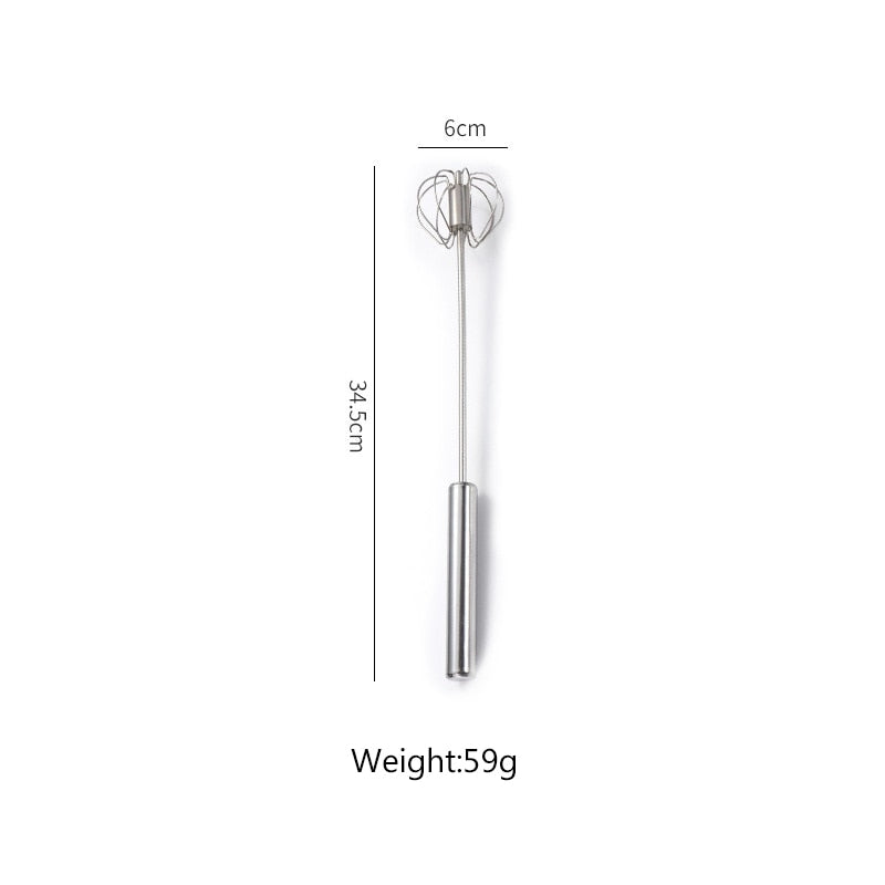 Semi-Automatic Rotating Egg Whisk