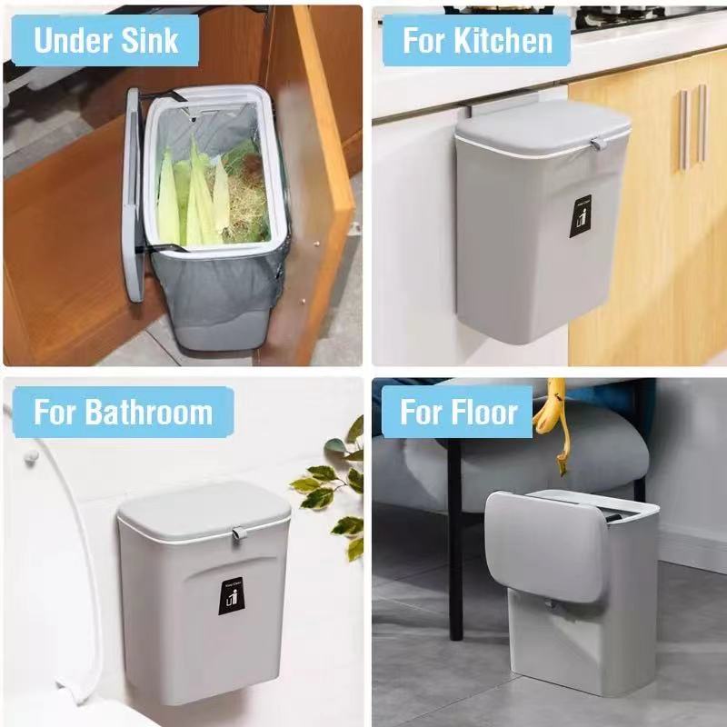 Kitchen Trash Can & Recycle Bin Set