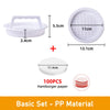 Nonstick Stuffed Burger Press - Hamburger Maker and Patty Mould