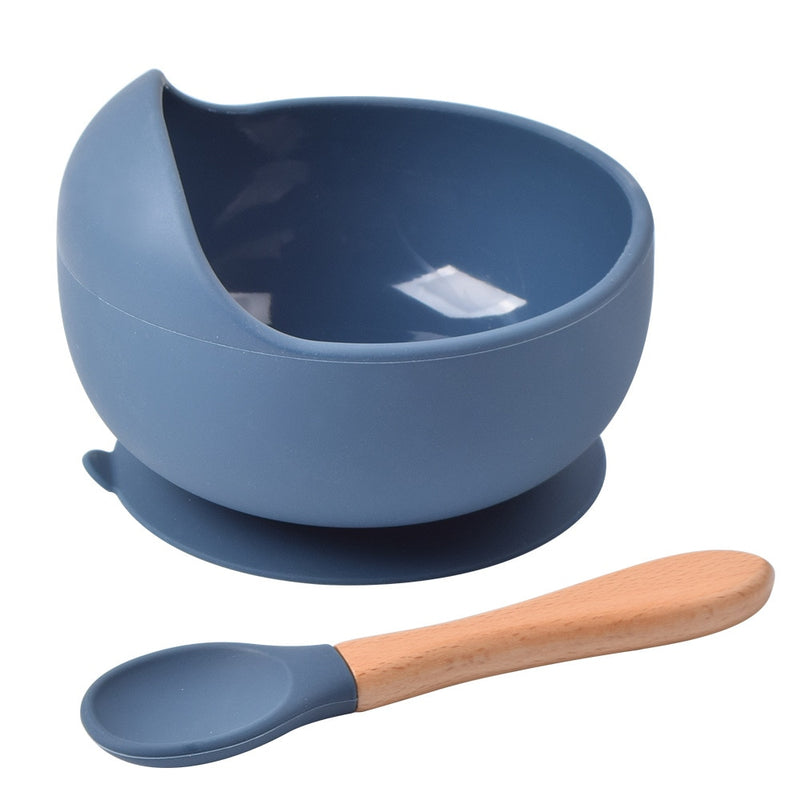 Silicone Suction Bowl for Babies - FREE Silicone Spoon