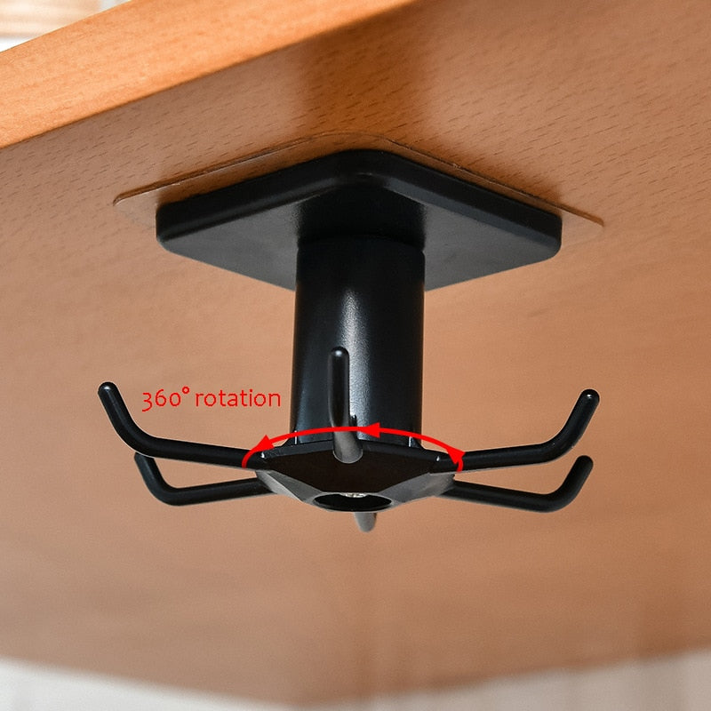 Kitchen and Bathroom Wall Hook Organizer - Multi-Purpose Storage