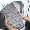 Cobblestone Embossed Bathroom Bath Mat - Non-slip Memory Foam Pad