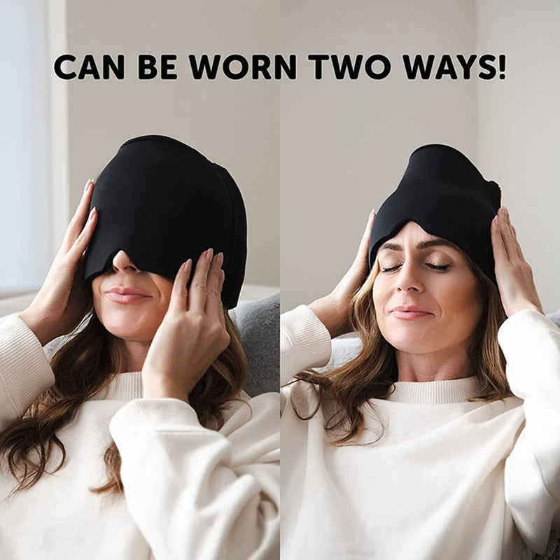 Hot & Cold Cap - Headache Relief Hat - Microwaveable or Freezer Proof