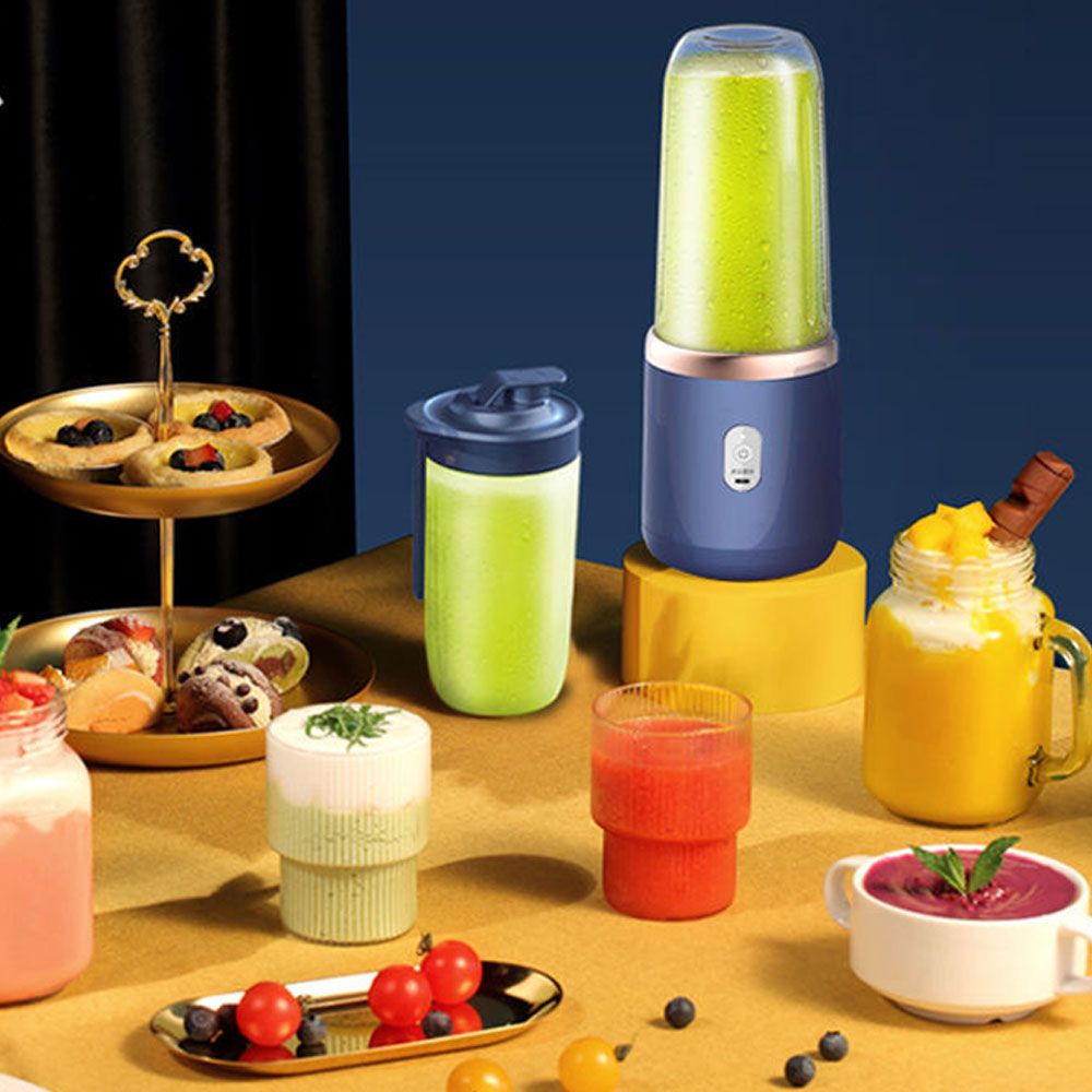 Portable Electric Juicer - 400ml Fruit Squeezer & Smoothie Blender