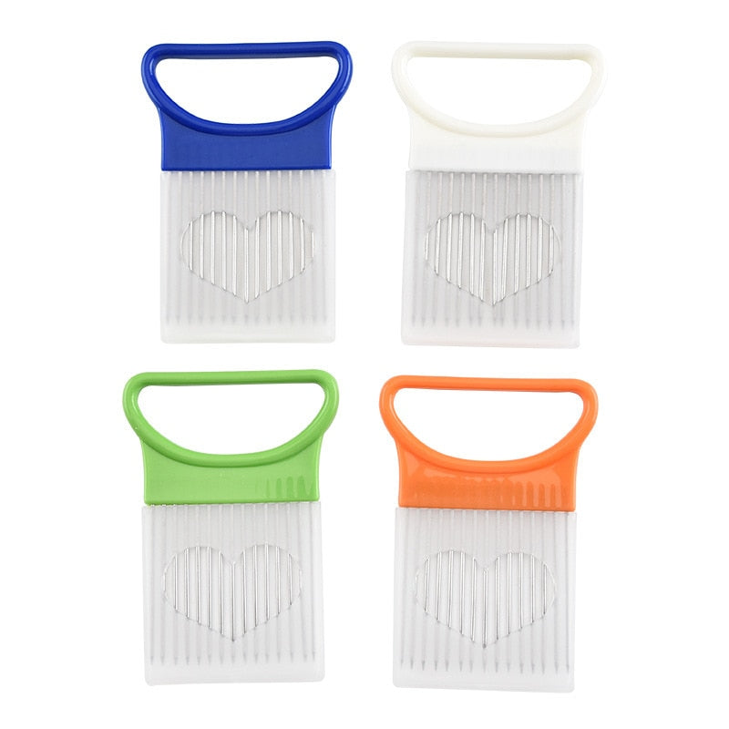 Tomato, Onion, and Vegetable Slicer with Cutting Aid Holder - Kitchen Tools