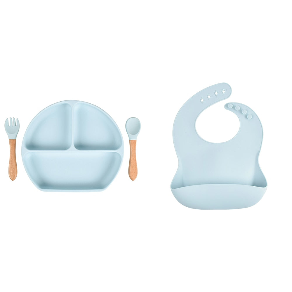 Baby Silicone Non-Slip Dinner Set