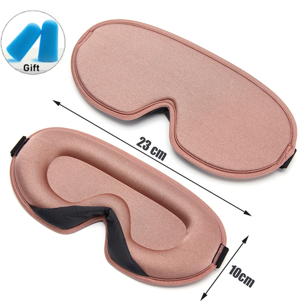 Soft Eye Mask for Sleeping and Travel - Blocks Out Light for Relaxation