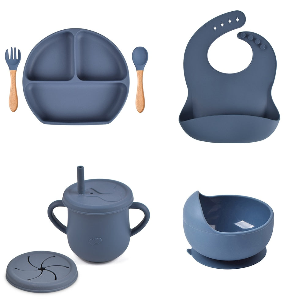 Baby Silicone Non-Slip Dinner Set