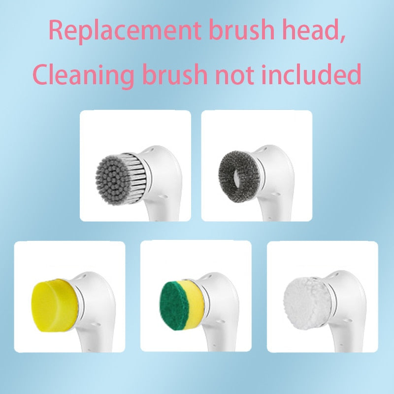 5-in-1 Multifunctional Electric Cleaning Brush - USB charging Bathroom & Kitchen Cleaning Tool