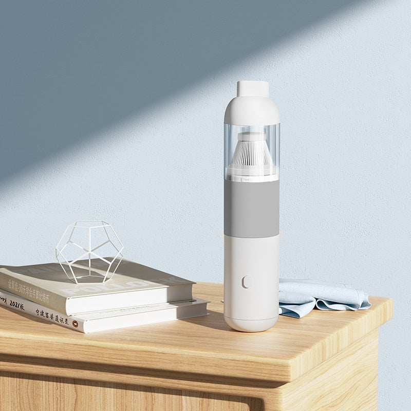 Rechargeable Portable Car Vacuum Cleaner - Handheld Dust Catcher with Cyclone Suction