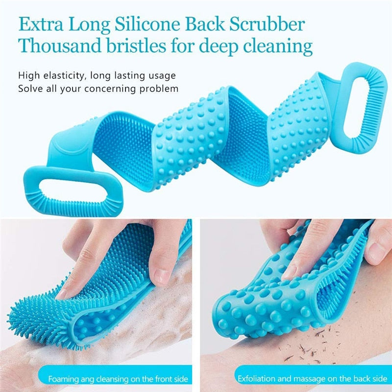 Silicone Body Scrubbing Belt - Back Scrubber