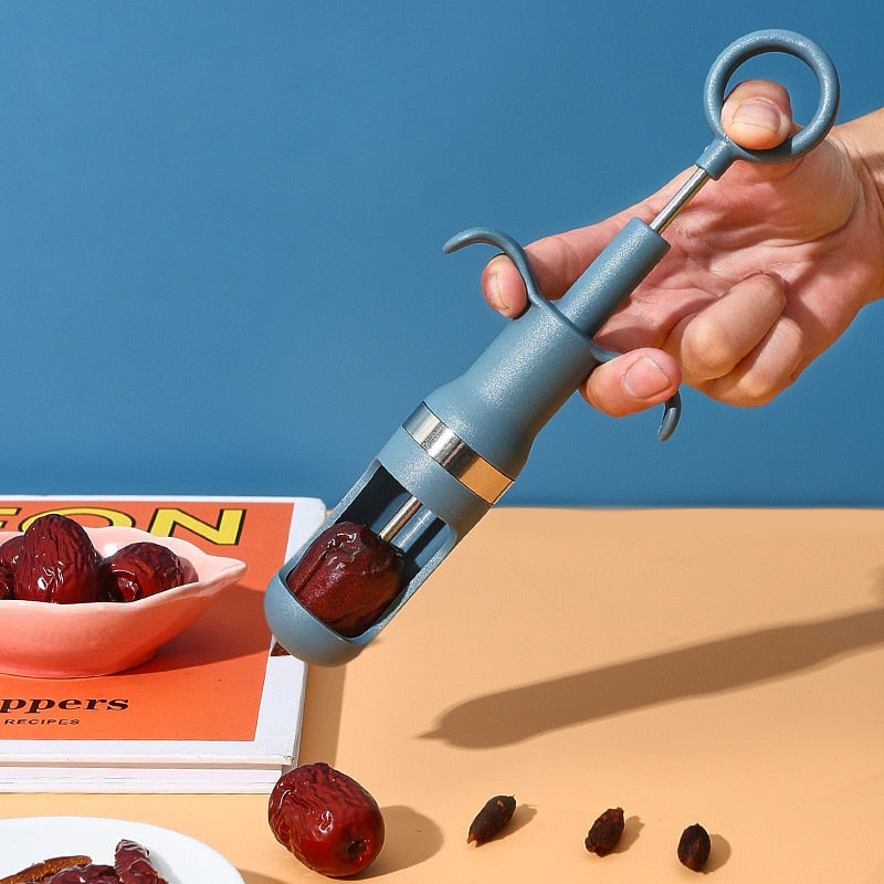 Red Dates and Cherry Corer - Kitchen Fruit and Vegetable Tool