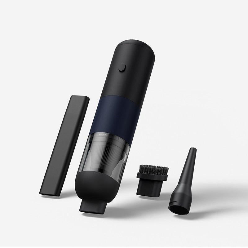 Rechargeable Portable Car Vacuum Cleaner - Handheld Dust Catcher with Cyclone Suction