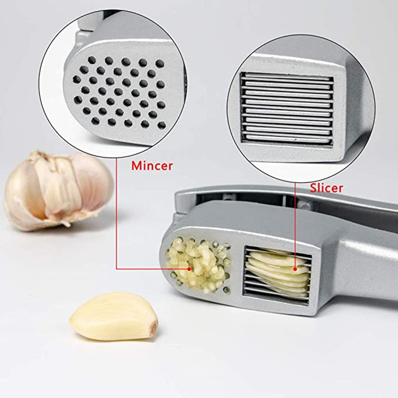 2 in 1 Garlic Press Mincer/Slicer – Vulcan Assistive Technology