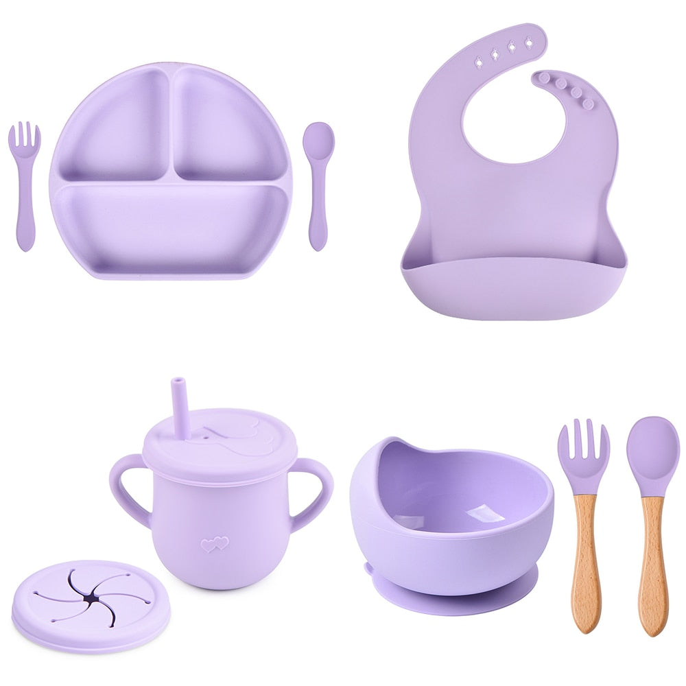 Baby Silicone Non-Slip Dinner Set