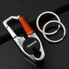 OMUDA Stainless Steel Carabiner Keychain - Double Ring Outdoor Key Chain