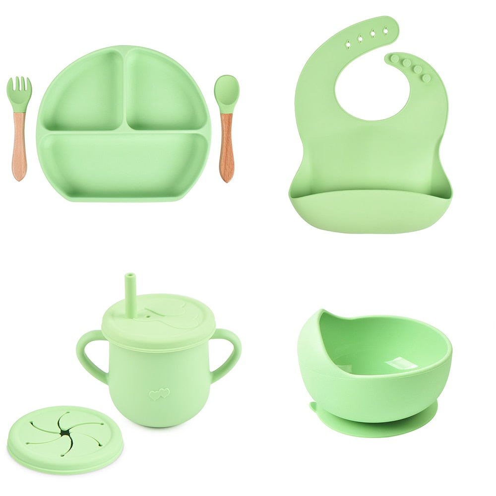 Baby Silicone Non-Slip Dinner Set