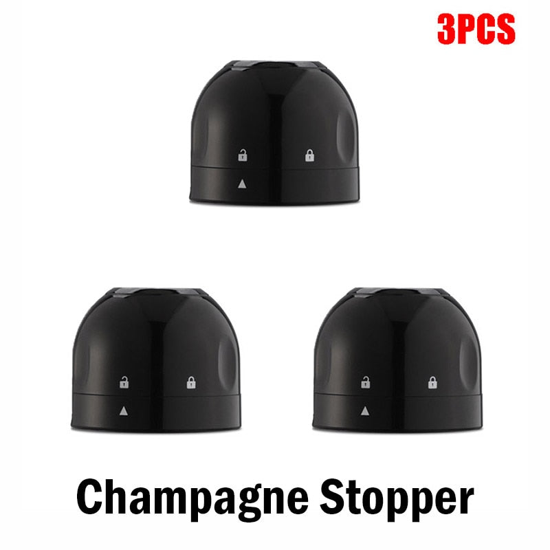 Wine/Champagne Bottle Stopper with Silicone Seal