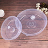 Plastic Microwave Food Cover - Clear Lid with Vent for Kitchen