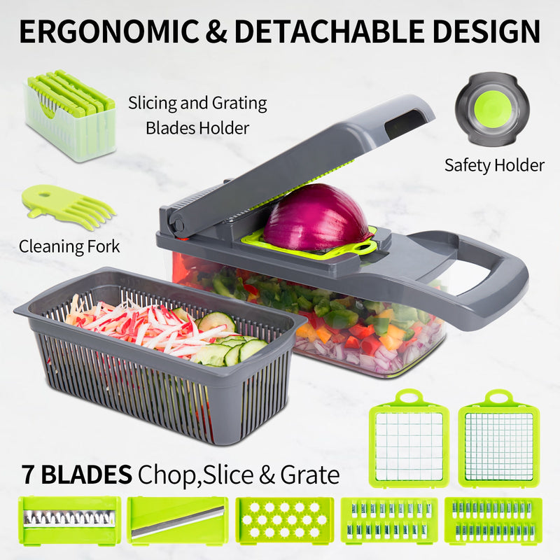 10 in 1 Fruit & Vegetable Cutter/Slicer/Mandolin/Shredder