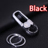 OMUDA Stainless Steel Carabiner Keychain - Double Ring Outdoor Key Chain