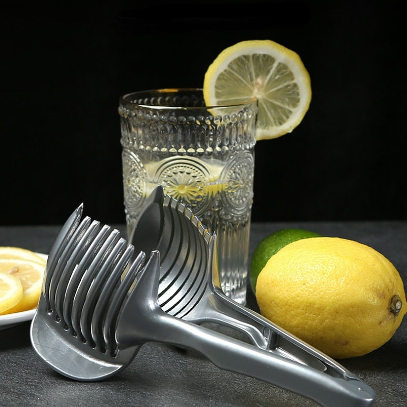 Fruit & Vegetable Slicer Guide Tongs - Cutting Guide