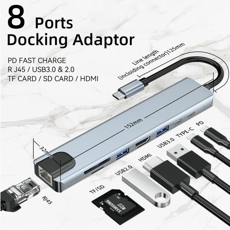 USB Docking Station (4-8 Port Options Available)