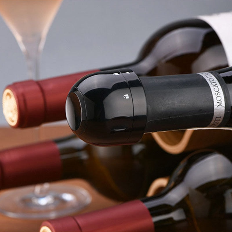 Wine/Champagne Bottle Stopper with Silicone Seal