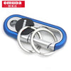 OMUDA Stainless Steel Carabiner Keychain - Double Ring Outdoor Key Chain