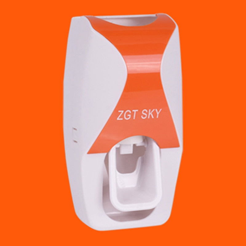 Automatic Toothpaste Dispenser & Toothbrush Holder (Wall Mounted)