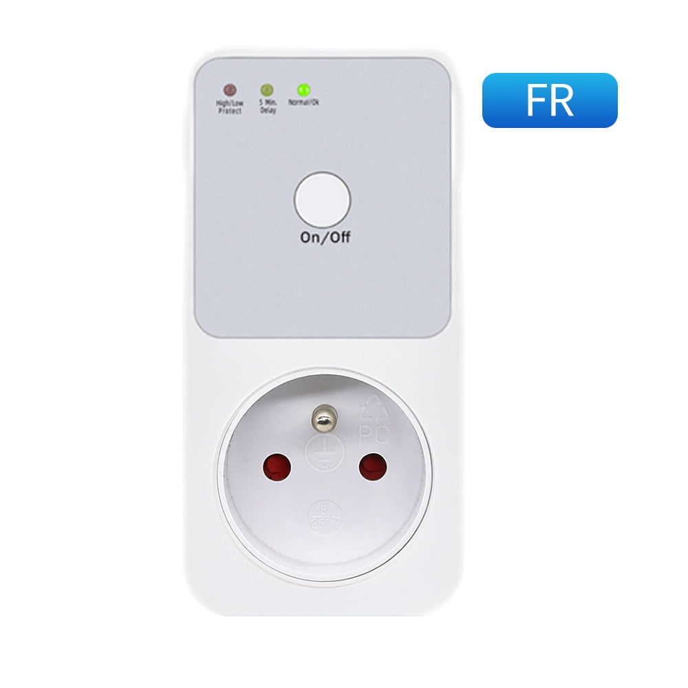 Automatic Voltage Protector Socket - AC 220V Power Surge Protector for EU Plug Sockets