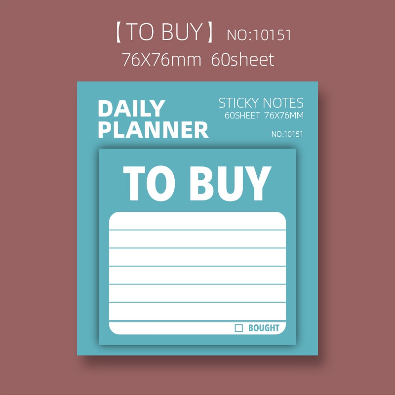 Weekly Daily Planner Sticky Notes