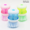 Kitchen Dishwashing Brush with Soap Storage