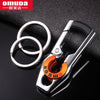 OMUDA Stainless Steel Carabiner Keychain - Double Ring Outdoor Key Chain